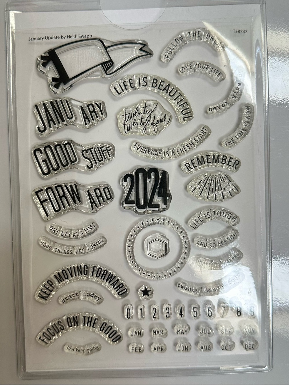 NWT 4”x6” Heidi Swapp Stamp Set